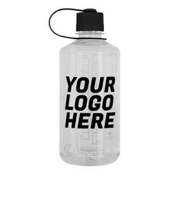Nalgene 32 oz. Sustain Tritan Narrow Mouth Water Bottle - Color: Clear / Black