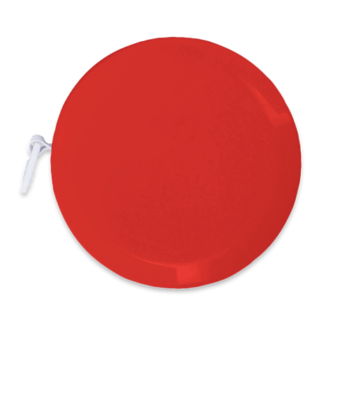 Round Retractable Tape Measure in Red