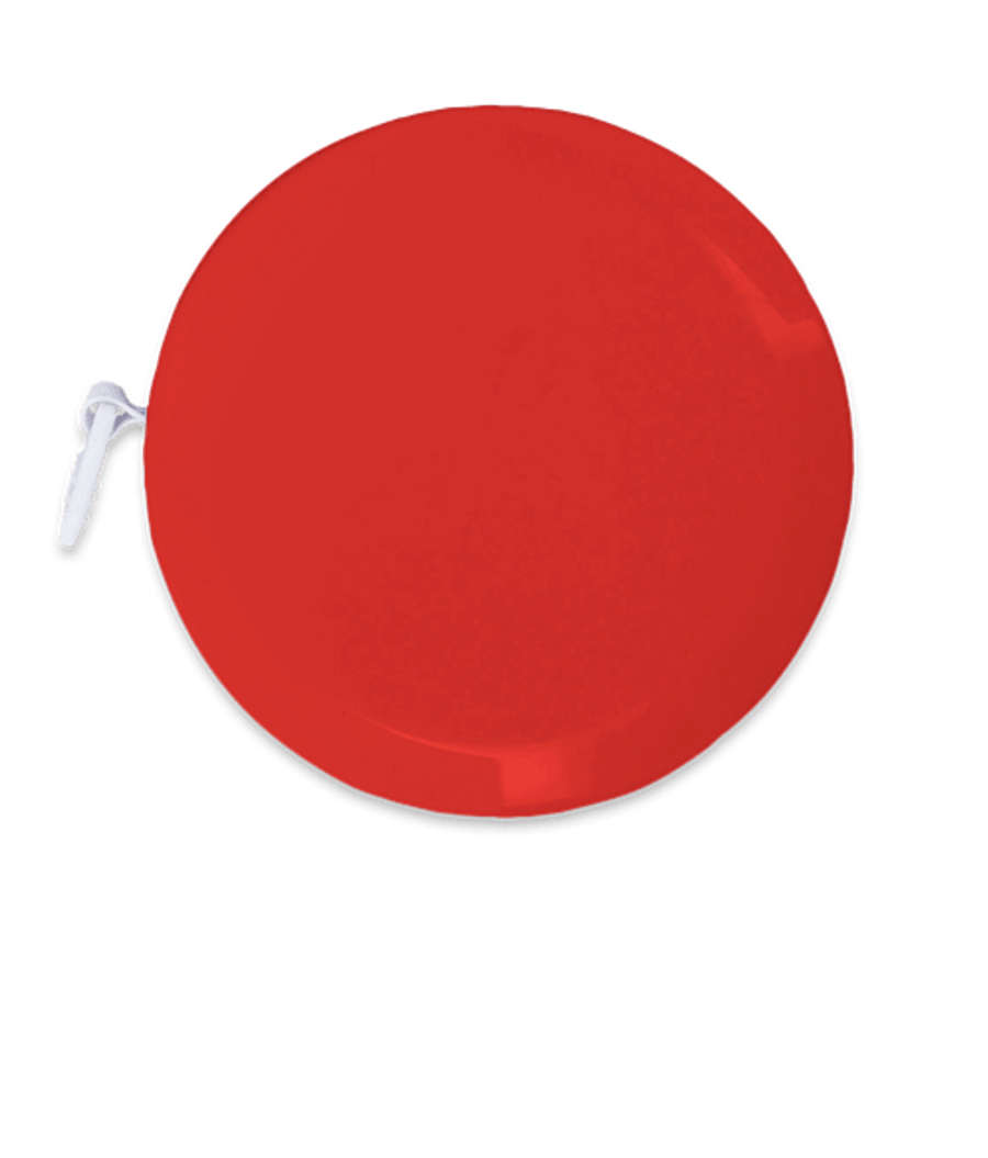 Round Retractable Tape Measure in Red