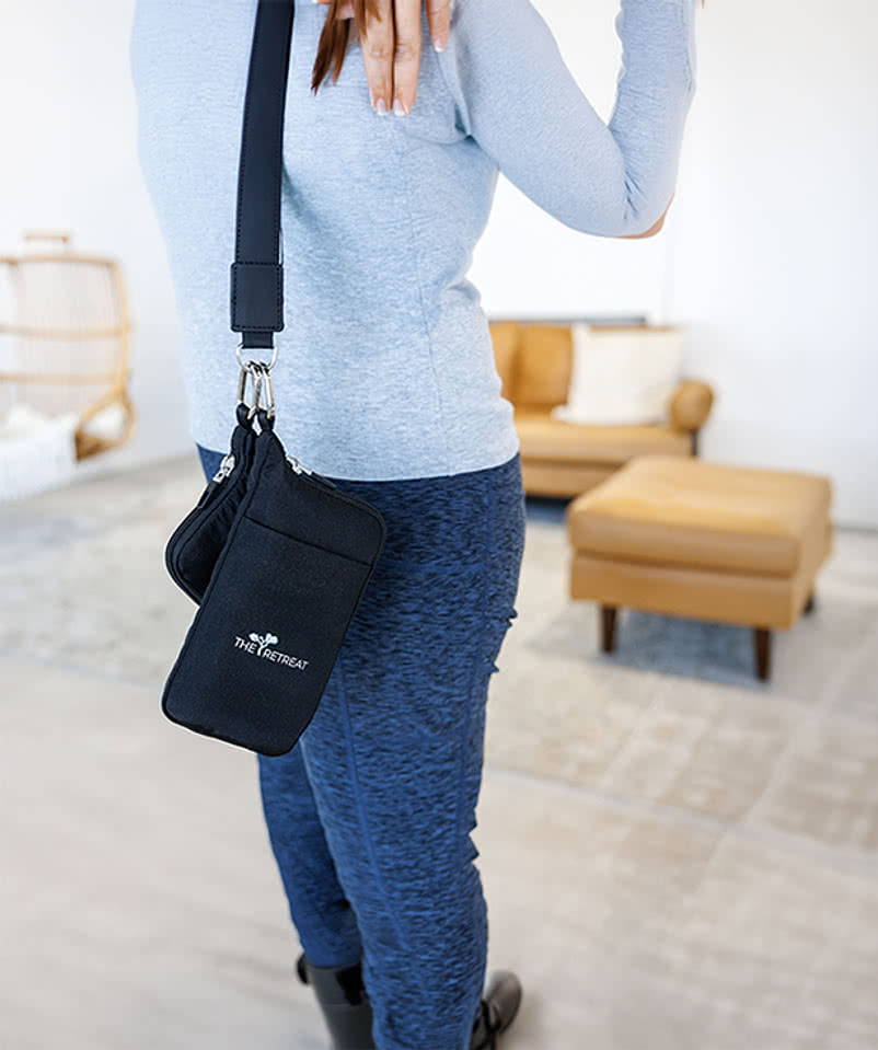 Well Studio Recycled Nylon Dual Pouch Lanyard - AWARE