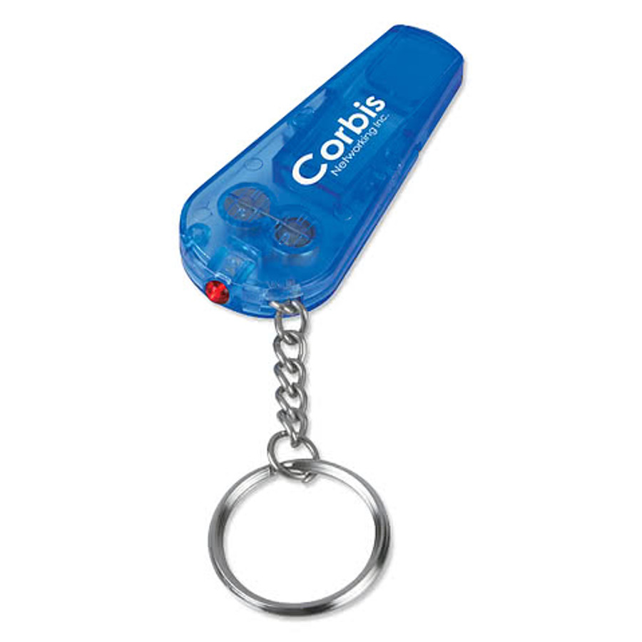 Whistle Keychain with Red Light