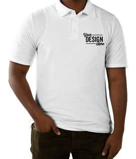 Hanes X-Temp Fresh IQ Pique Polo - Color: White