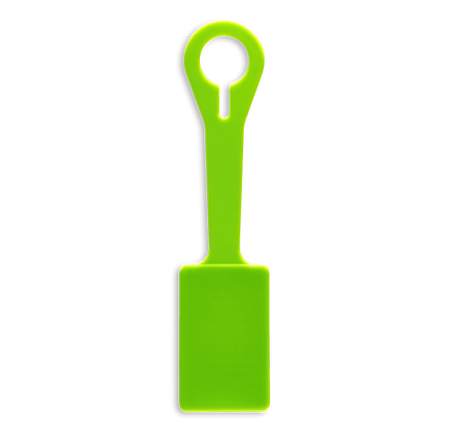 Silicone Loop Luggage Tag in Lime Green