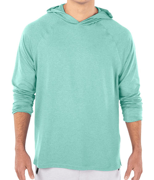Charles River Cayak Lightweight Performance Pullover Hoodie in Seafoam Heather