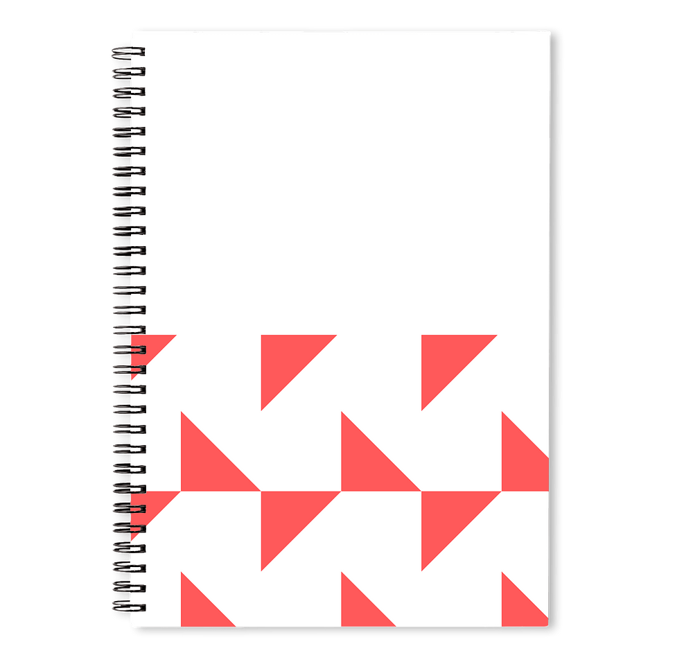 Triangles JournalBooks ® Spiral Notebook-default