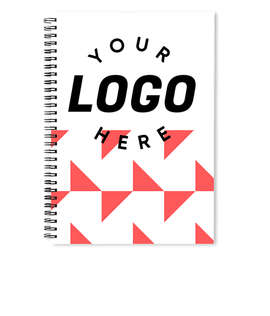 Triangles JournalBooks ® Spiral Notebook - Color: Coral