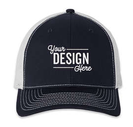 Richardson Snapback Trucker Hat - Color: Navy / White