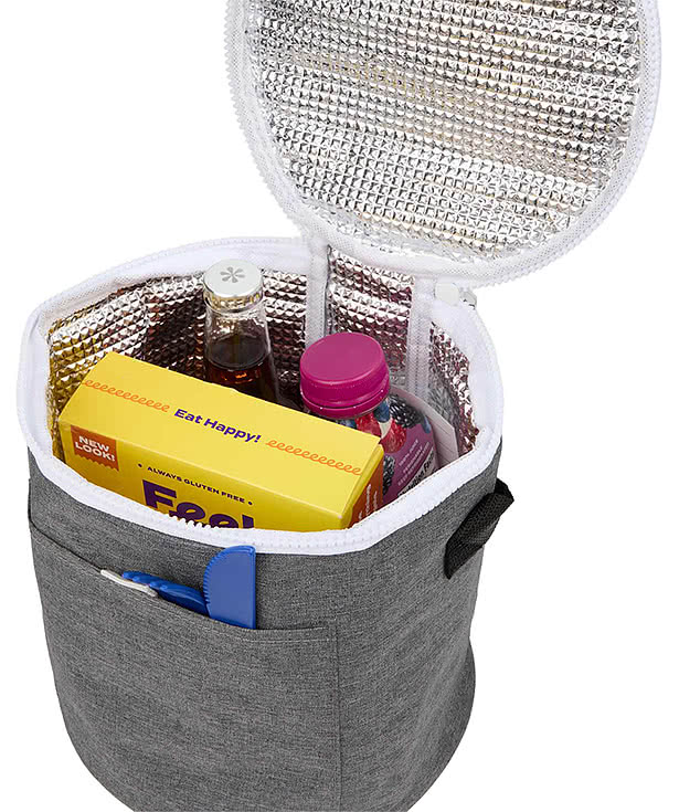 Full Color Round Recycled 9 Can Cooler Bag