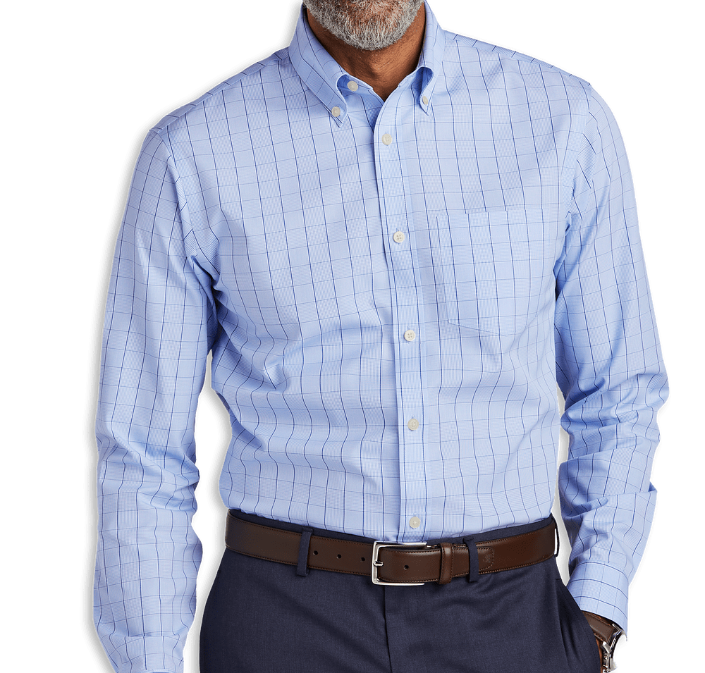 Brooks Brothers Wrinkle-Free Stretch Patterned Dress Shirt-default