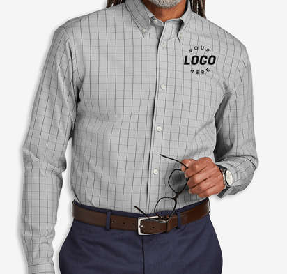 Brooks Brothers Wrinkle-Free Stretch Patterned Dress Shirt-default