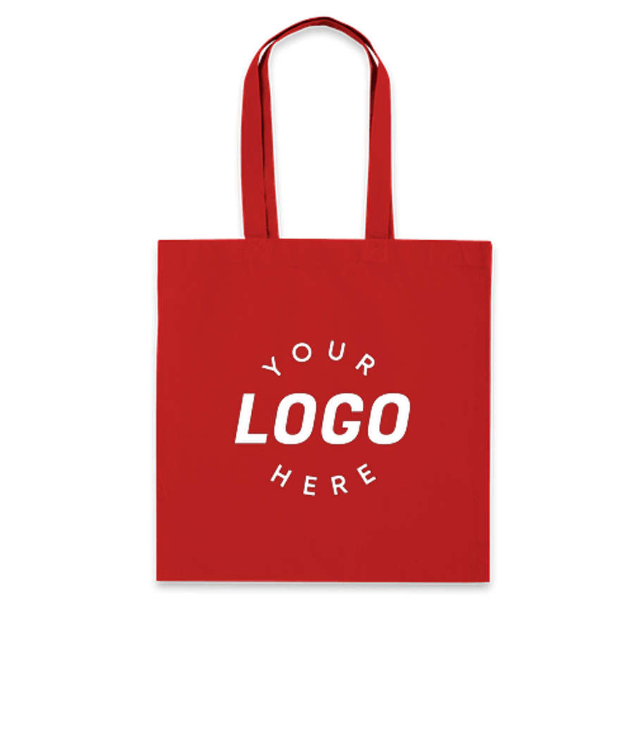 Lightweight 100% Cotton Tote Bag in Red