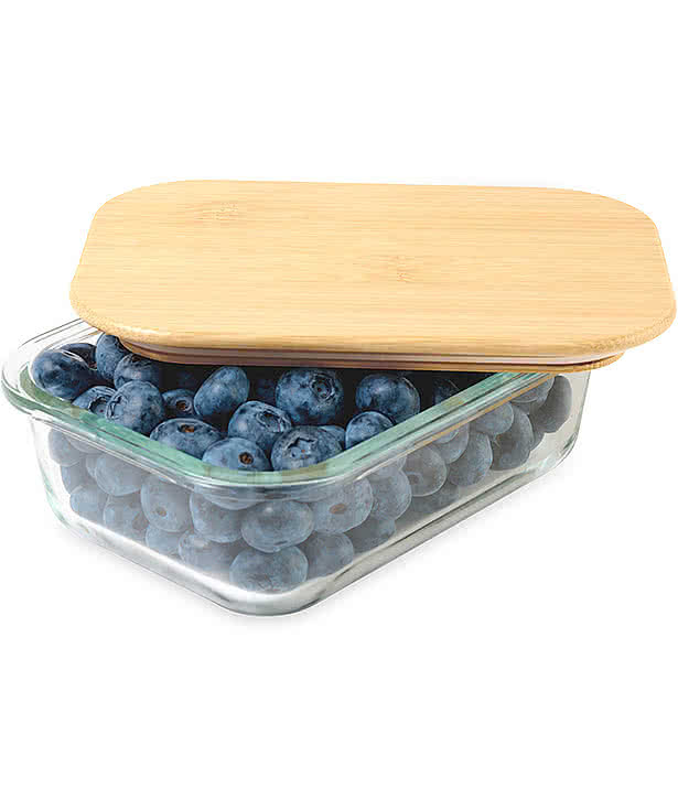 2 Cup Storage Container with Bamboo Lid