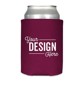 Foldable Can Cooler - Color: Burgundy