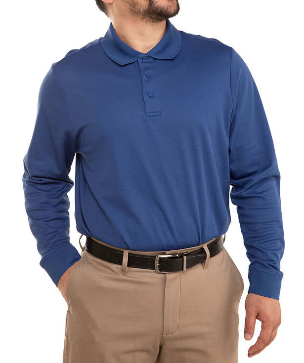 Devon & Jones Tall CrownLux Long Sleeve Performance Polo
