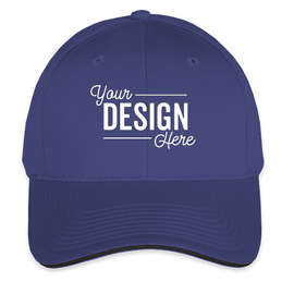 Port & Company Sandwich Bill Hat - Color: Royal / Black