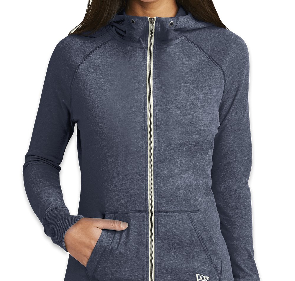 New Era Women's Sueded Lightweight Zip Hoodie-default