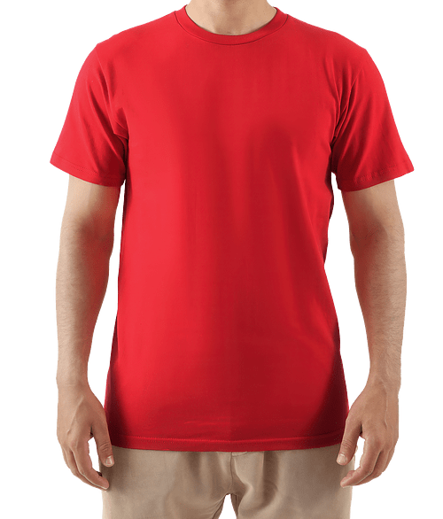 Zuni 100% Cotton Crewneck T-shirt in Red