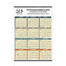 Time Management Span-A-Year Non-Laminated Poster Calendar