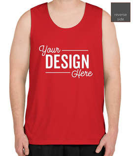 Augusta Reversible Performance Tank - Color: Red / Black