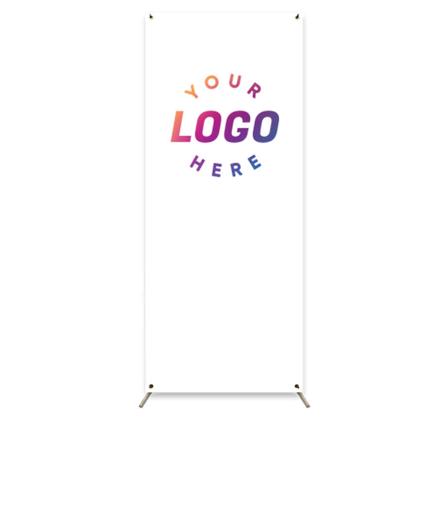 Full Color 30.5" x 74" Stand Up Banner in White