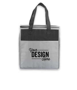 Insulated Non-Woven Grocery Tote - Color: Gray