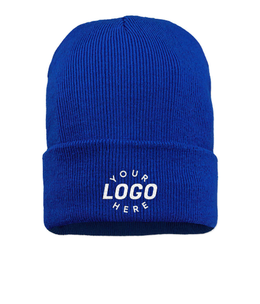 Sportsman Jersey Lined Cuff Beanie in Royal