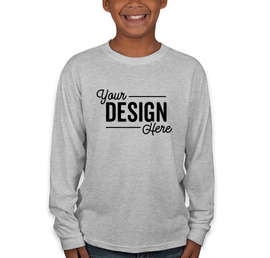 Jerzees Youth 50/50 Long Sleeve T-shirt - Color: Athletic Heather