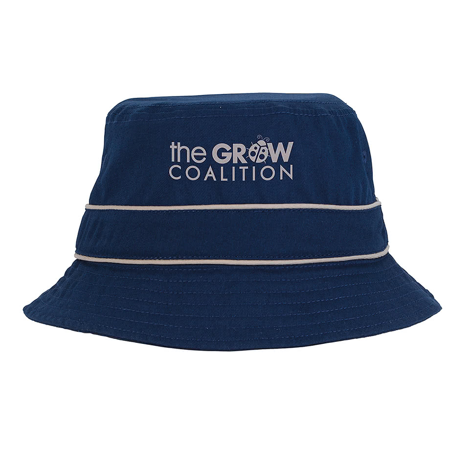 Cotton Bucket Hat with Trim