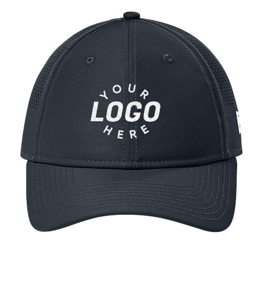 New Era 9FORTY Perforated Performance Hat in Flag Deep Navy