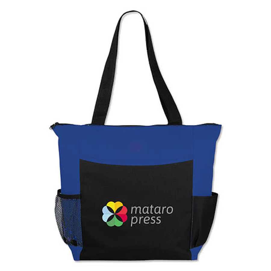 Full Color Grandview Medium Zippered Convention Tote Bag