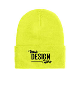 Port & Company Cuff Beanie - Color: Neon Yellow