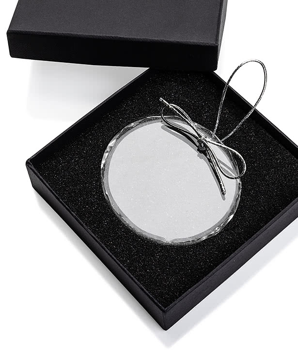 Optical Crystal Round Ornament