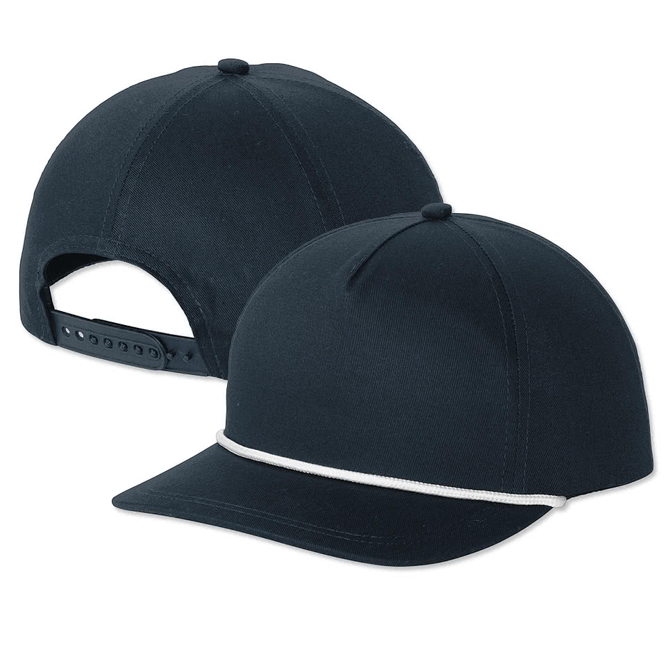 Port Authority Rope Snapback Baseball Hat - Embroidered