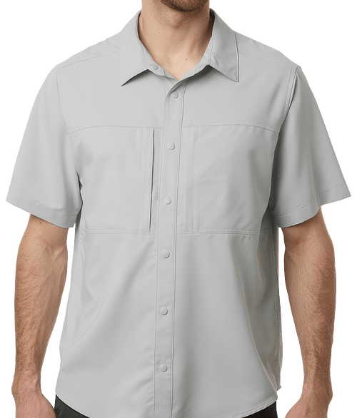 Core 365 Shoreline UPF 50+ Short Sleeve Staff Shirt - Embroidered in Platinum