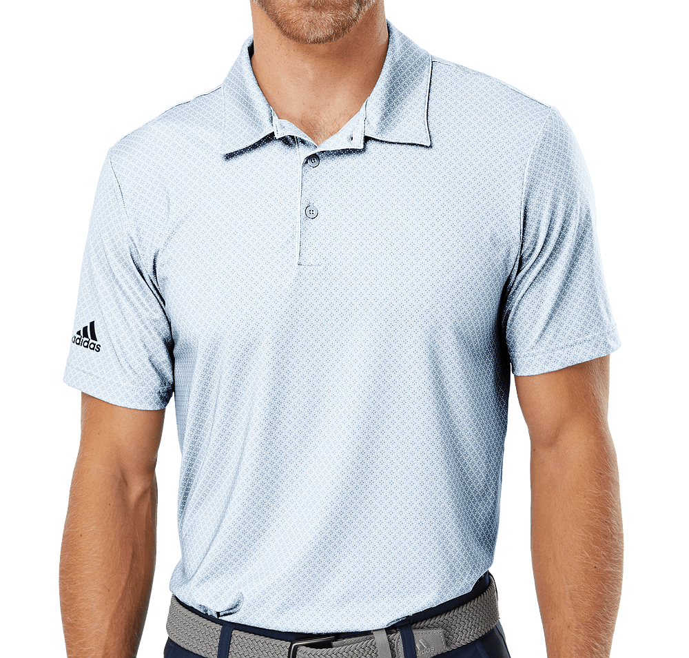 Adidas Diamond Dot Print UPF 50 Performance Polo - Printed-default