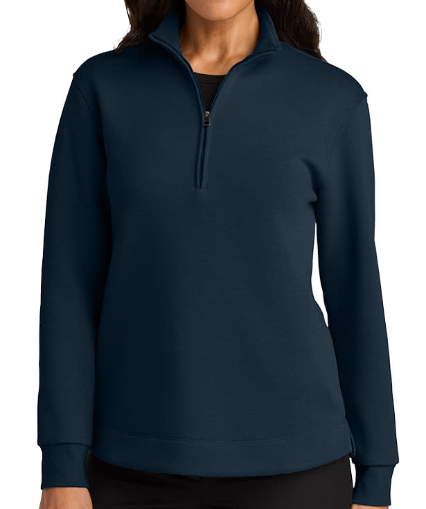 Port Authority Women's Wearever Double Pique Quarter Zip Sweatshirt