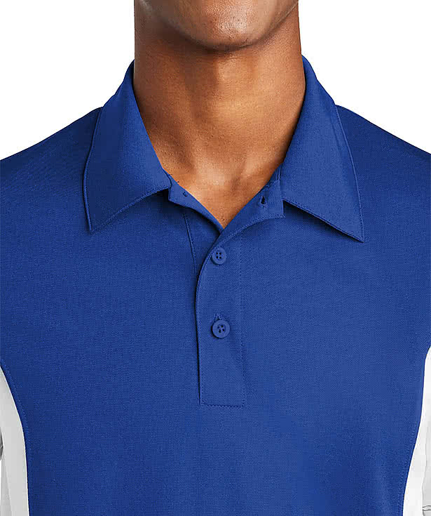 Sport-Tek Sport-Wick Colorblock Micro Pique Performance Polo