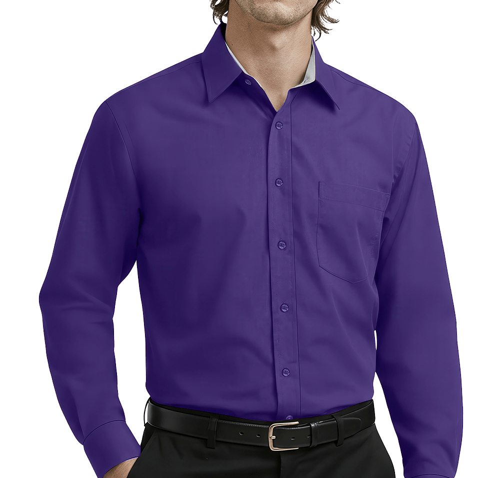 Blue Generation Fine Line Twill Long Sleeve Shirt - Printed-default