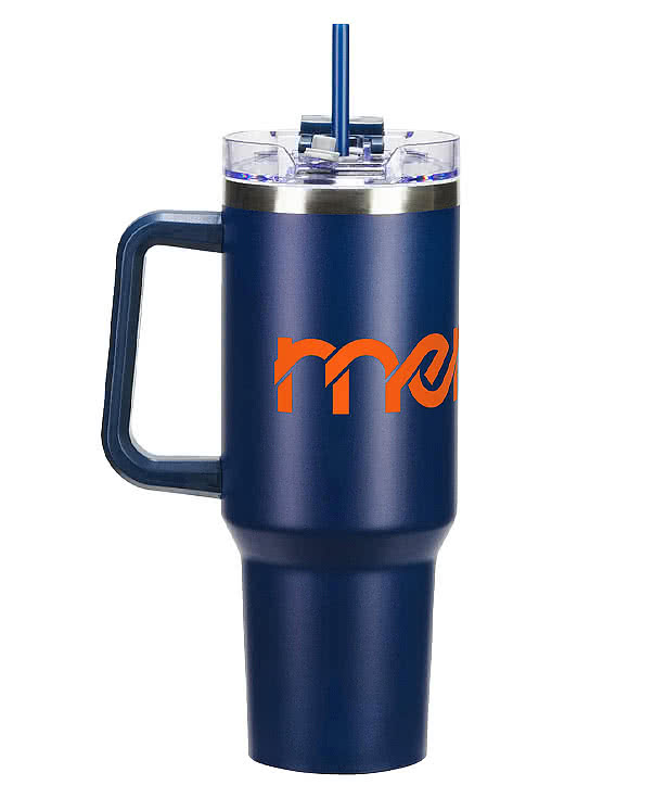 40 oz. Maverick Stainless Steel Insulated Tumbler with Straw