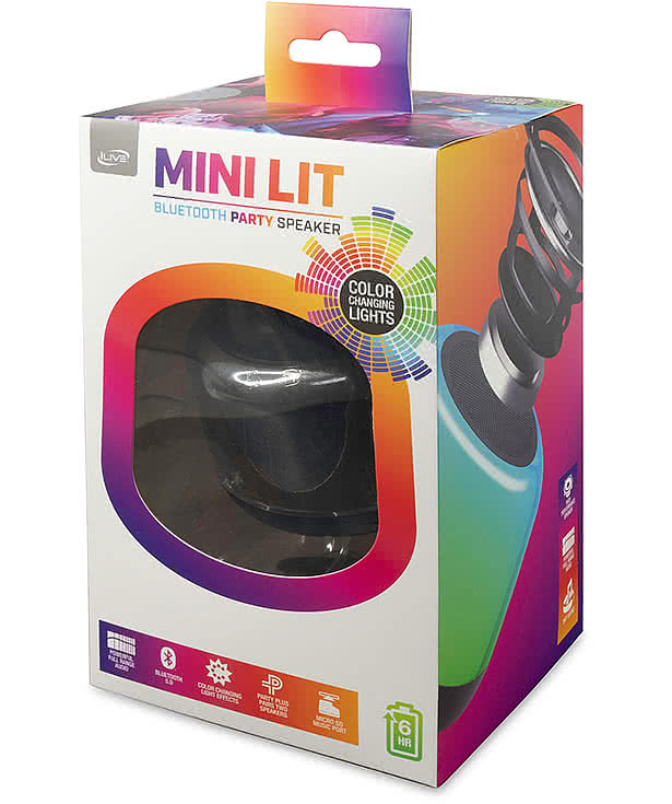 iLive Mini Lit Wireless Bluetooth Party Speaker