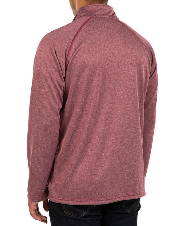 Devon & Jones Heather Quarter Zip Performance Pullover