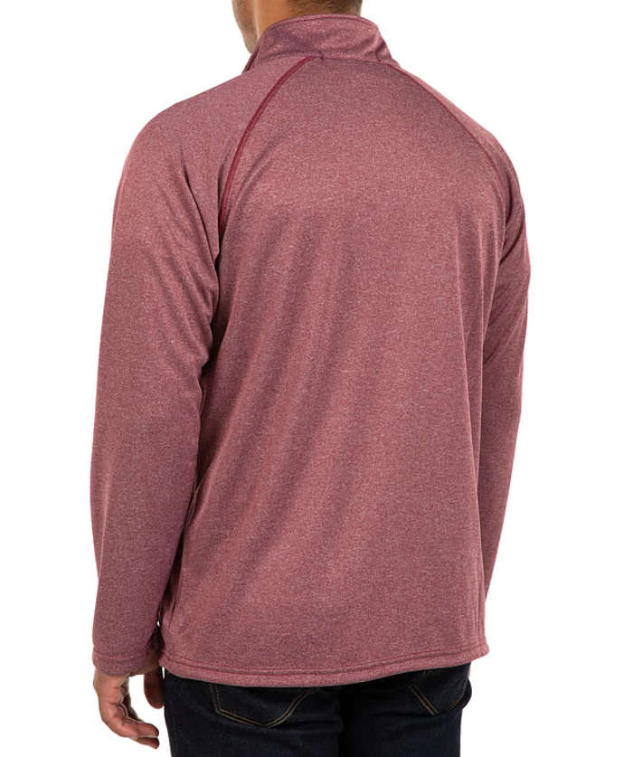 Devon & Jones Heather Quarter Zip Performance Pullover