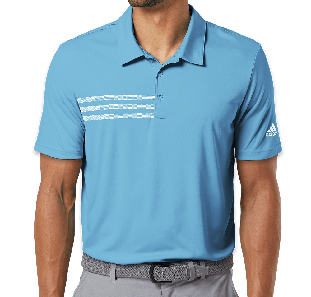 Adidas 3-Stripes UPF 50+ Performance Polo - Embroidered-default