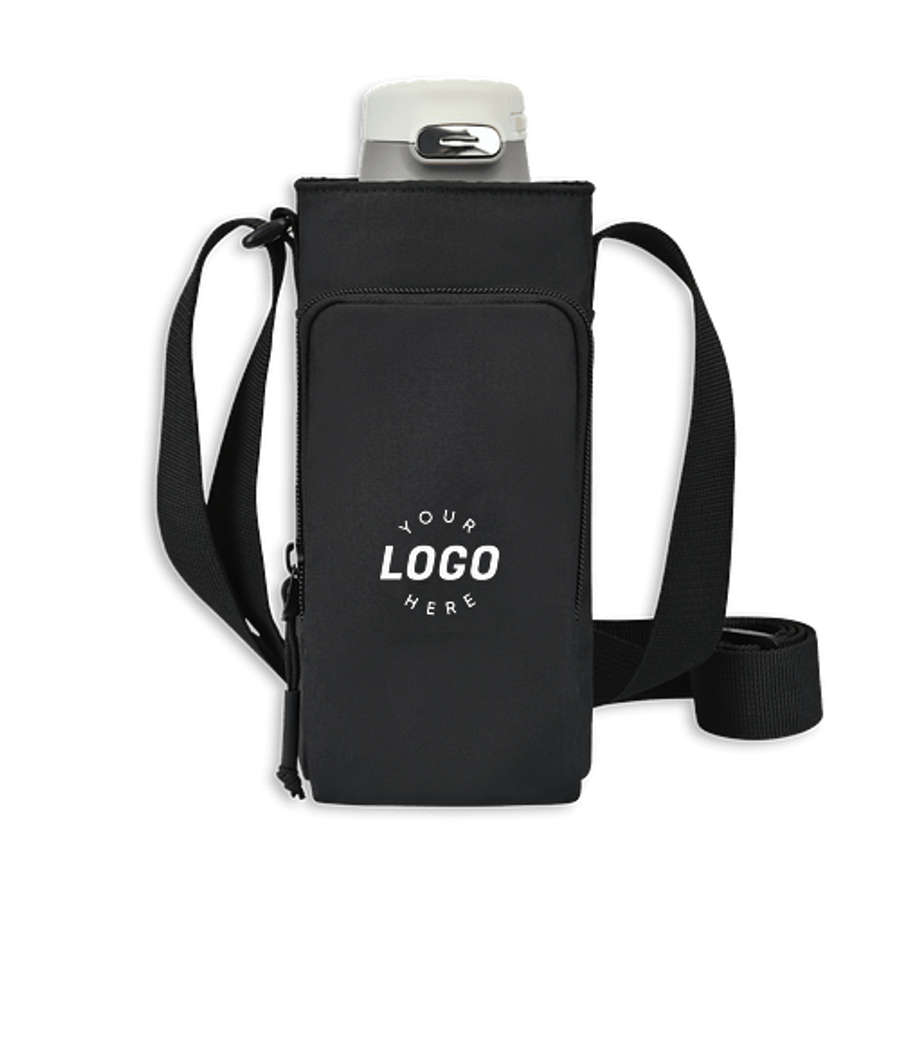 Aviana Rowan Recycled Nylon Bottle Sling - AWARE in Black