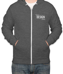 Canada - Bella + Canvas Ultra Soft Zip Hoodie - Color: Deep Heather