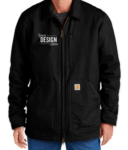 Carhartt Tall Washed Duck Sherpa-Lined Coat - Black