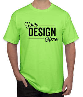 Canada - Gildan 100% Cotton T-shirt - Color: Neon Green