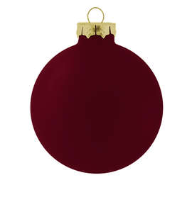 Glass Ball Tree Ornament - Color: Gloss Maroon
