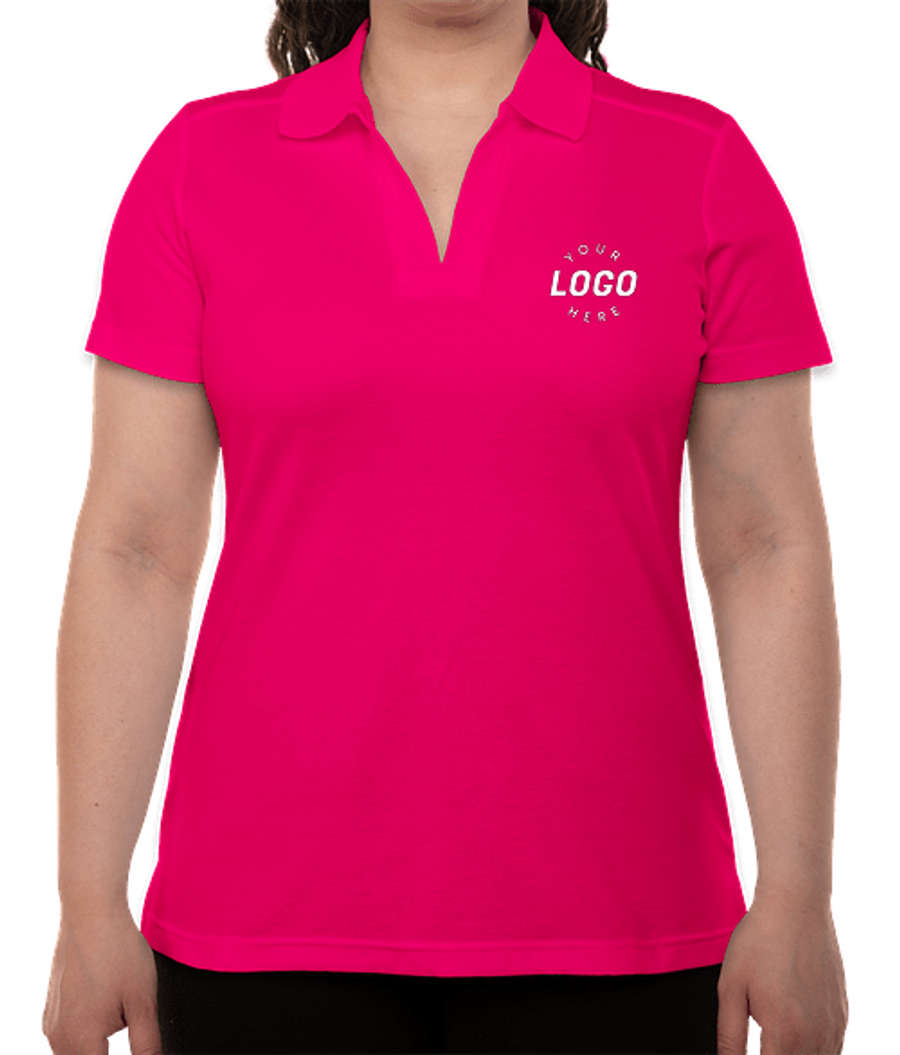 Devon & Jones Women's CrownLux Performance Polo in Crown Raspberry