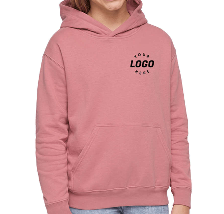Live & Tell by LAT Youth Fleece Pullover Hoodie in Mauvelous